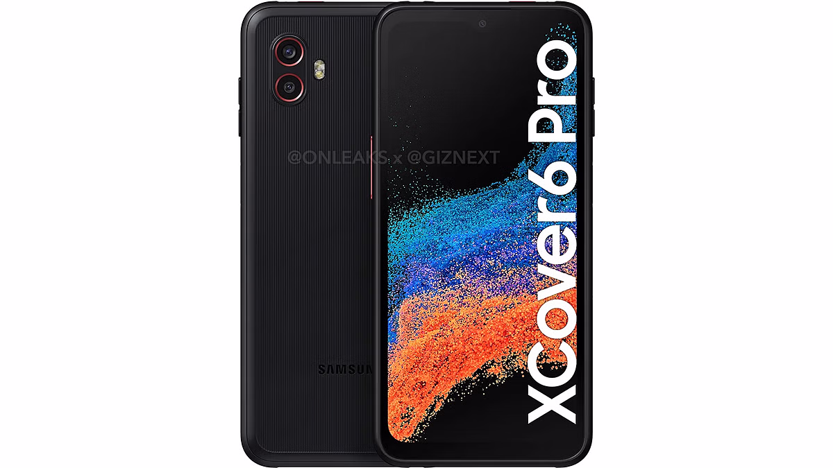 Un nouveau rendu de "Galaxy XCover6 Pro ". (Source : GizNext)