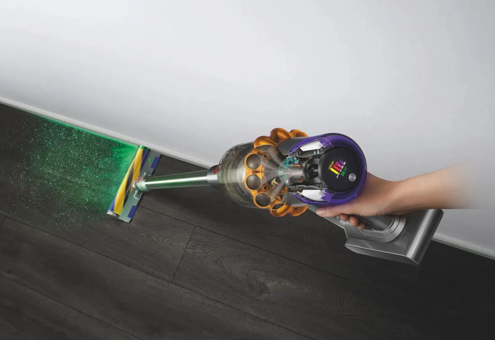 Dyson V15 Detect : Un nouvel aspirateur à batterie qui combat la poussière  à l'aide de lasers -  News