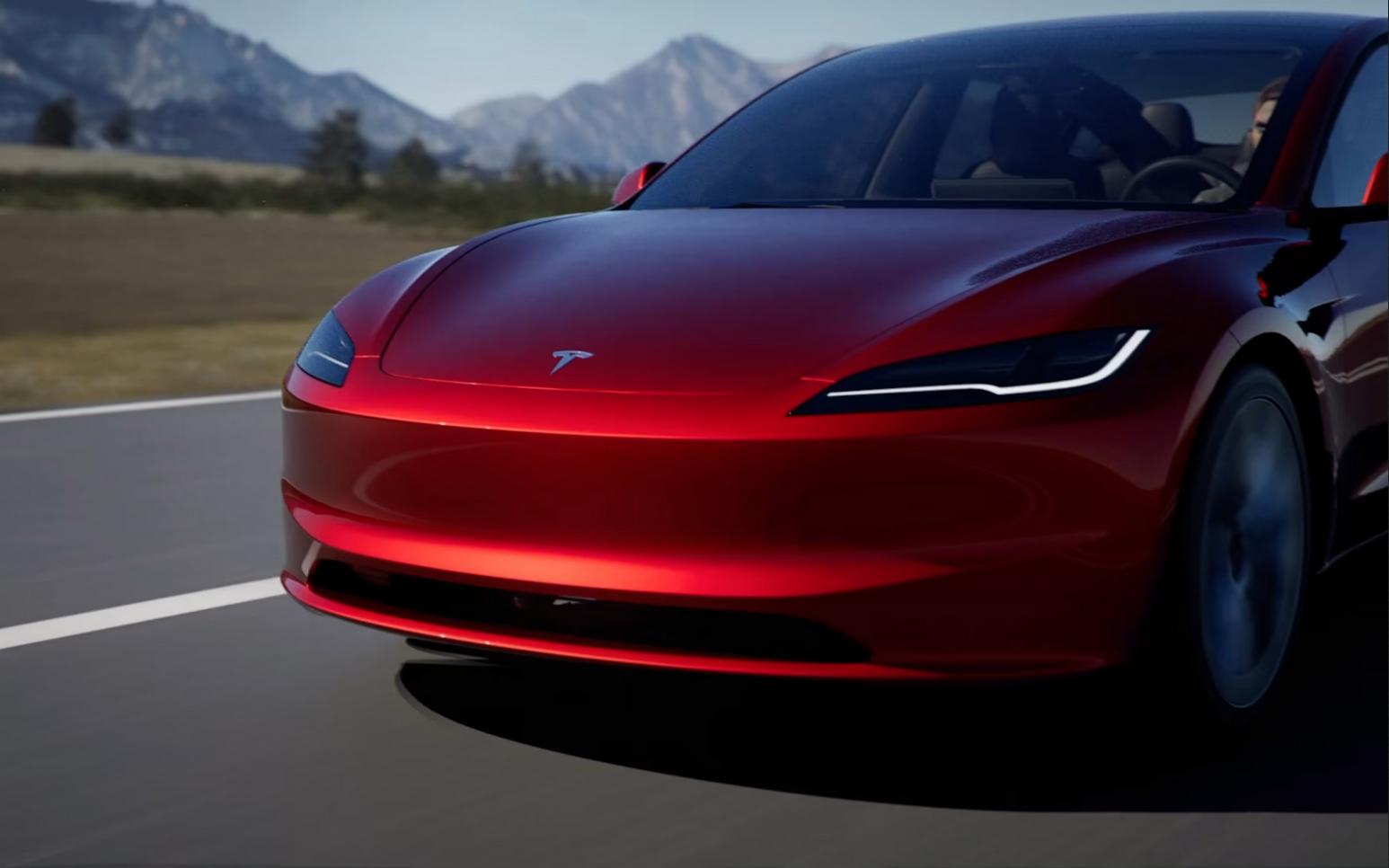 Nouvelle Tesla Model 3 Highland 