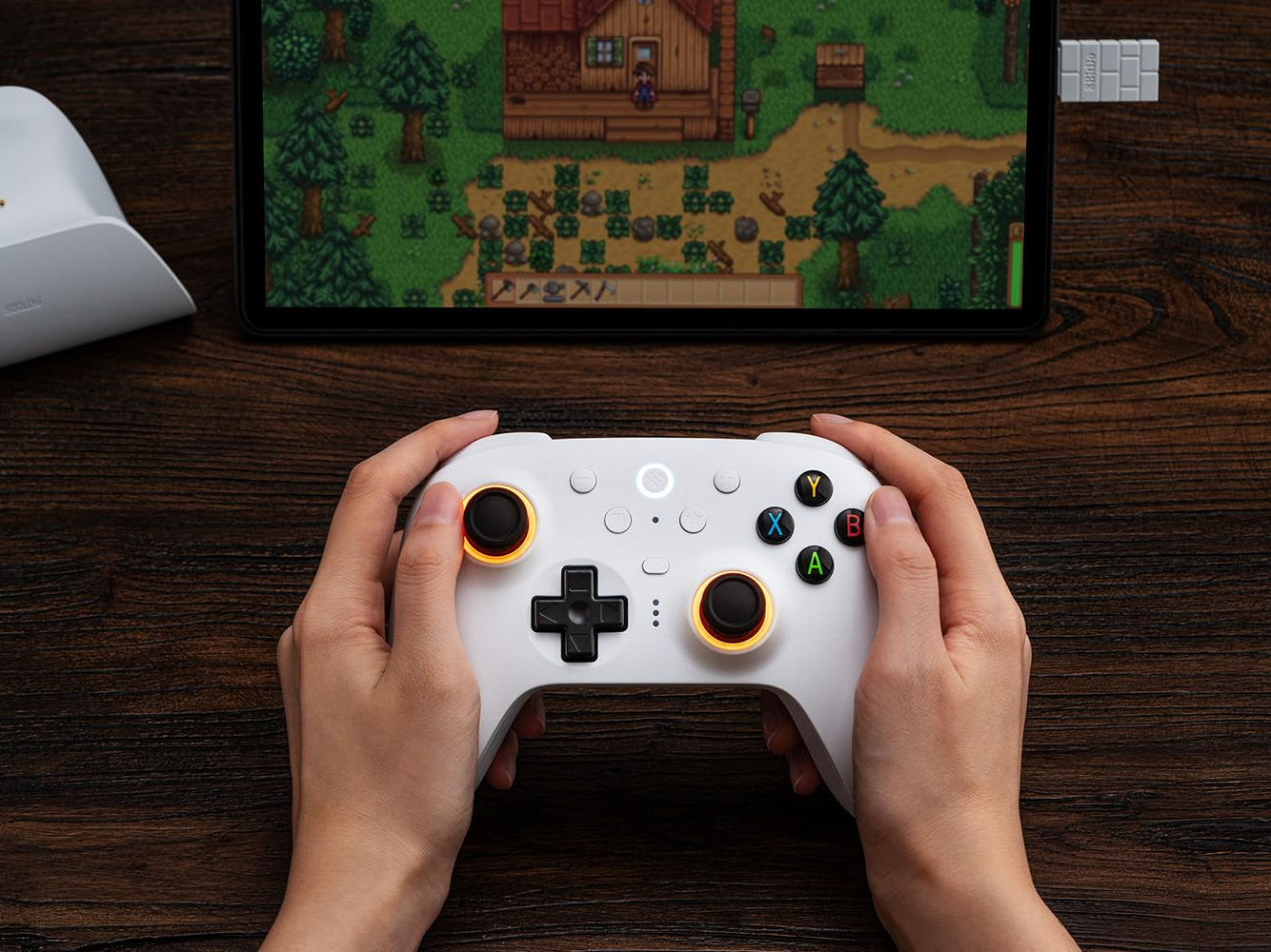 Manette Sans Fil GameSir Super Nova Avec Station De Charge - Joysticks Hall, Gâchettes Réglables - Pour Switch, PC, Mobile