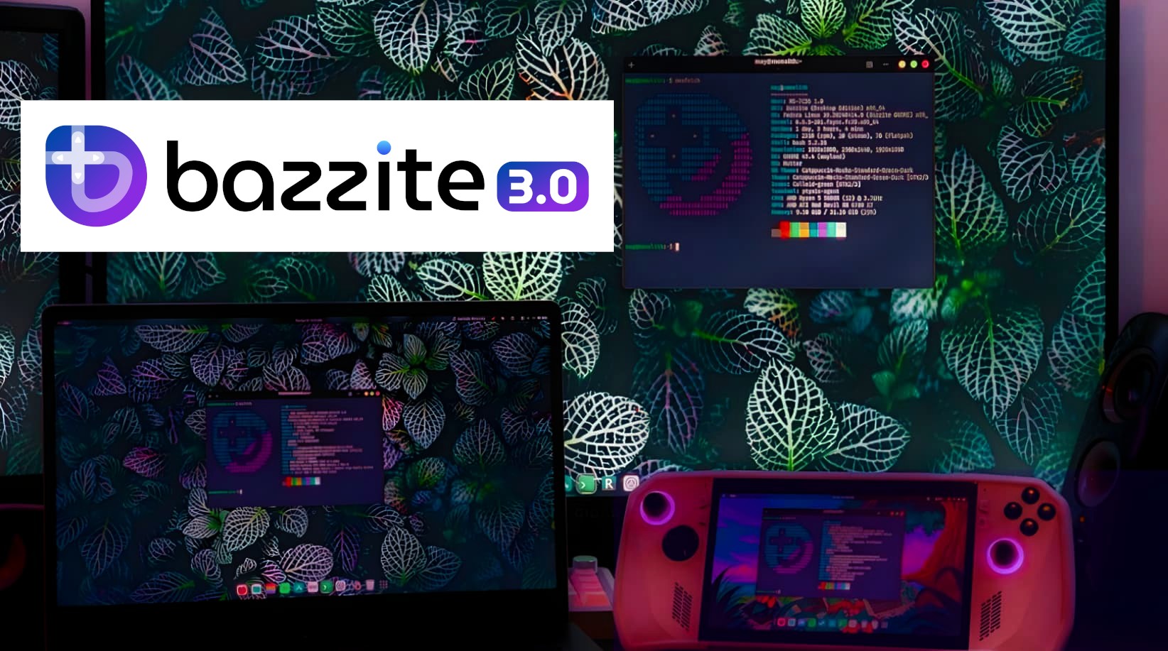 Bazzite 3.0: Linux OS update for games, improved support for Steam Deck OLED, Legion GO, Asus ROG Ally and other portable devices.