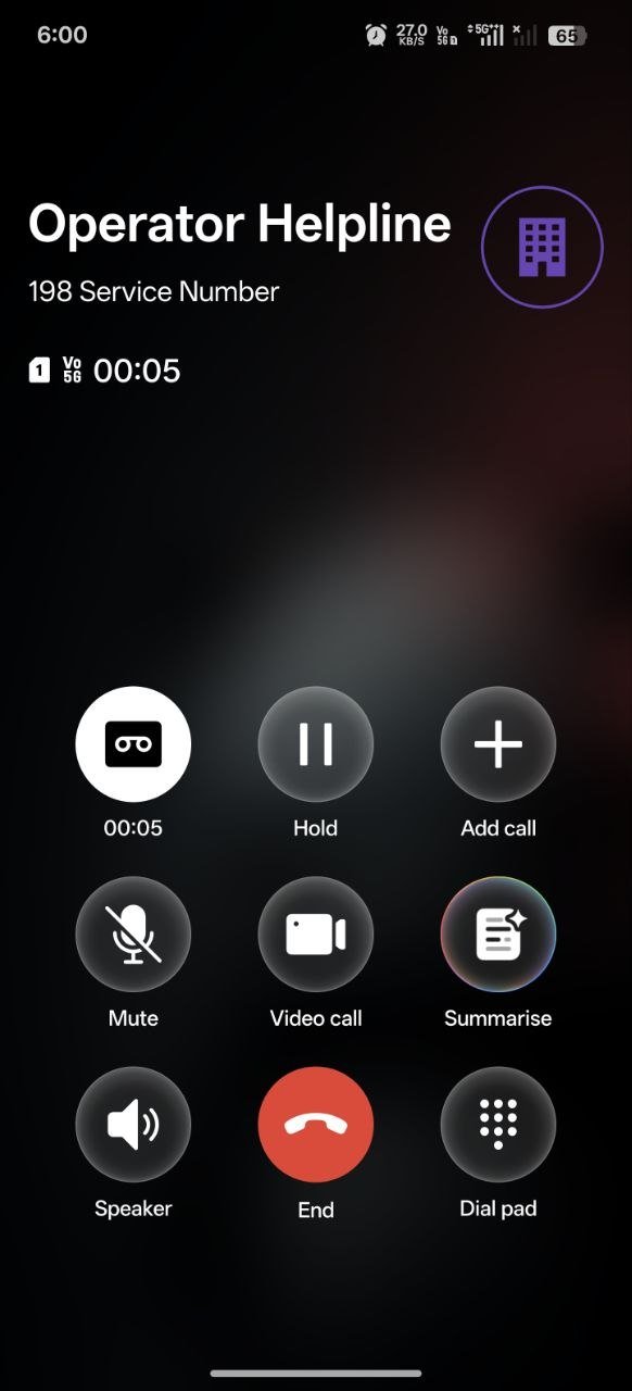 Fonctionnalités d'IA dans l'application « Numéroteur » du téléphone OnePlus avec la nouvelle interface utilisateur