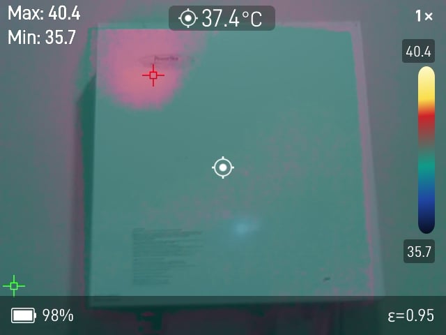 Vue d'un chauffe-eau en mode fusion