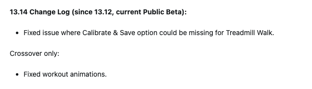 Les notes de mise à jour de la version bêta 13.14 pour la Garmin Instinct 3 et les smartwatches associées. (Source de l'image : capture d'écran d'un message du forum Garmin)