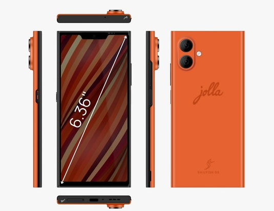 Le Jolla Phone sera doté d'un bouton de confidentialité sur le côté gauche. (Source de l'image : Jolla)