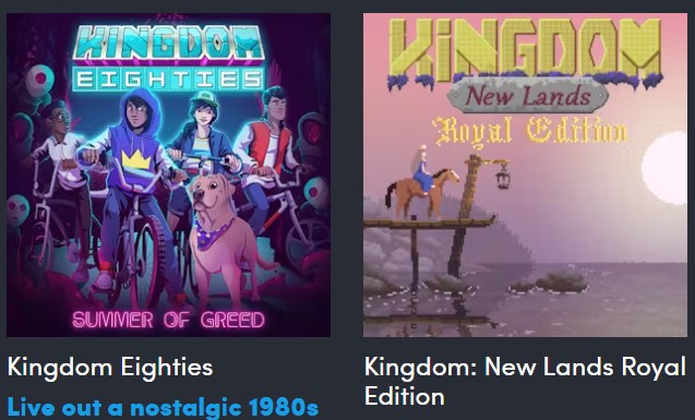 Le premier niveau contient ces deux jeux (Image source : Humble Bundle)