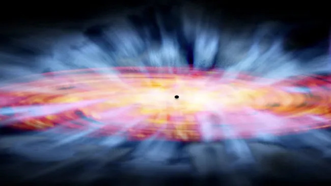 Illustration d'un quasar.