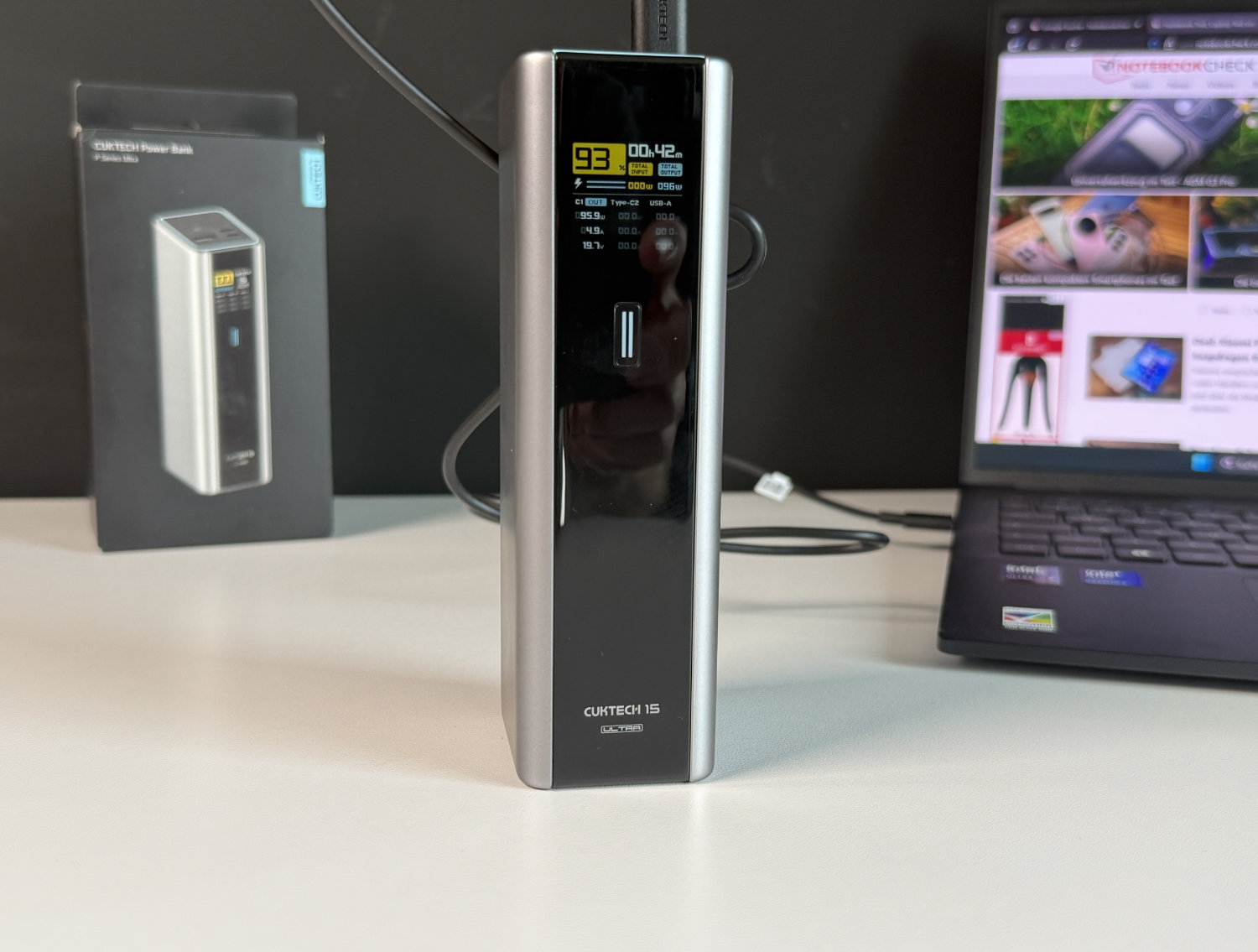 Test de la banque d'énergie Cuktech 15 Ultra