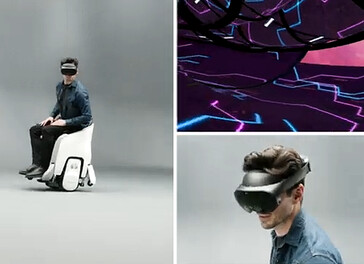La Honda XR Mobility Experience associe le fauteuil roulant UNI-ONE à des lunettes de réalité virtuelle. (Source : Honda)