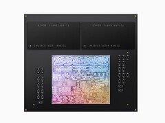 Apple a présenté le SoC Apple M3 illustré ici en 2023. (Image : Apple)