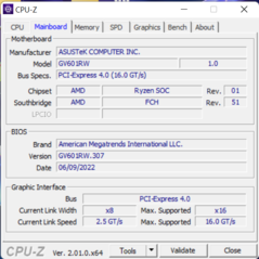 Carte mère CPU-Z