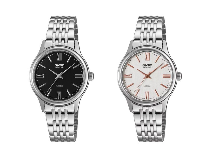 Les montres Casio Beside Line BLS-100D-1AV (à gauche) et BLS-100D-7AV (à droite). (Source de l'image : Casio, édité)