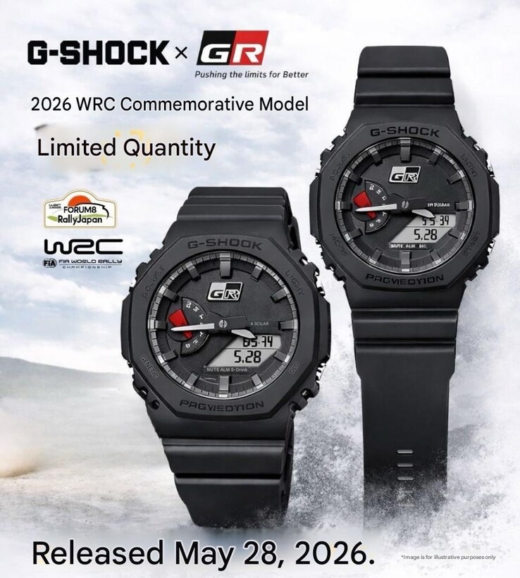 Une affiche pour la montre Casio G-Shock x GR GA-2100 (machine translated)
