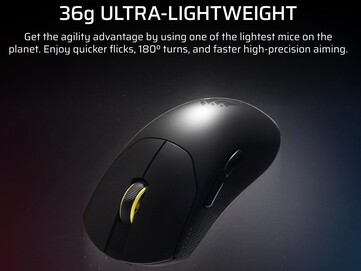 Poids annoncé de la souris de jeu Corsair Sabre V2 Pro Ultralight. (Source de l'image : Corsair)