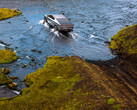 Le Cybertruck peut "patauger" dans l'eau (image : Tesla)