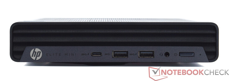 Avant : USB Type-C 20 Gbit/s, 2x USB Type-A 10 Gbit/s, audio 3,5 mm