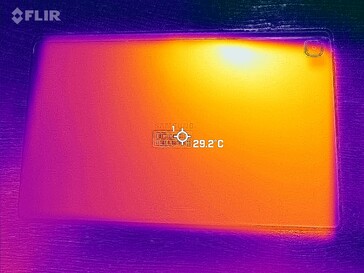 Carte thermique du dos