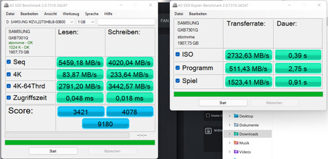 AS SSD (Samsung SSD)