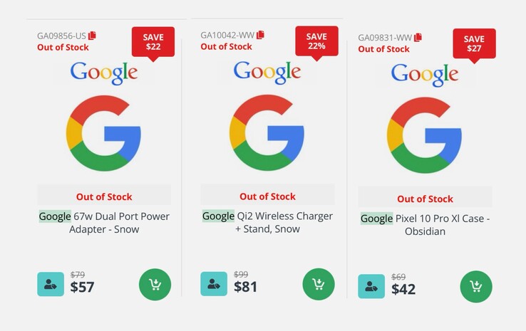 Une boutique en ligne canadienne a déjà listé des accessoires pour le Google Pixel 10. (Source de l'image : DirectDial)