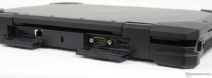 Arrière : USB-A 3.2 Gen. 1, Gigabit RJ-45, fente de verrouillage, RS-232, HDMI