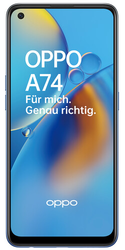 Oppo A74 - Bleu nuit. (Image Source : Oppo)