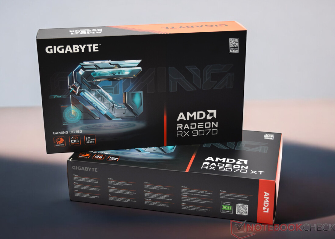 Gigabyte Radeon RX 9070 XT Gaming OC et Gigabyte Radeon RX 9070 Gaming OC