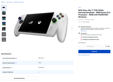 ...mais des captures d'écran publiées par u/BillboSwagenz sur le subreddit r/xbox indiquent le contraire. (Source de l'image : Best Buy)