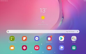 Galaxy Tab A 10.1 - Écran d'accueil par défaut.