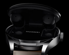 La Watch Buds arrive d&#039;abord en Chine, où elle est déjà commandable. (Image source : Huawei)