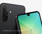 Le Galaxy A26 arbore un design familier. (Source de l'image : Android Headlines &amp; @OnLeaks)