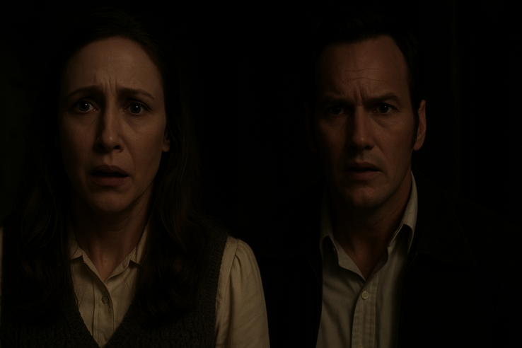 Vera Farmiga et Patrick Wilson dans The Conjuring : Last Rites (Image source : Polygon)
