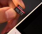 Une carte SD SanDisk de 512 Go (Source de l'image : SanDIsk)