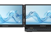 Le deuxième écran de l'Acemagic X1 se déplie vers la gauche pour une configuration à deux moniteurs. (Source de l'image : Acemagic)