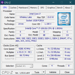 HP ZBook Firefly 15 G7 - CPU-Z.