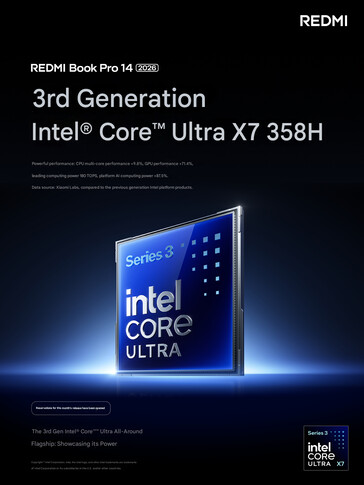 La configuration Intel Core Ultra X7 358H est confirmée pour les deux ordinateurs portables (machine traduite)