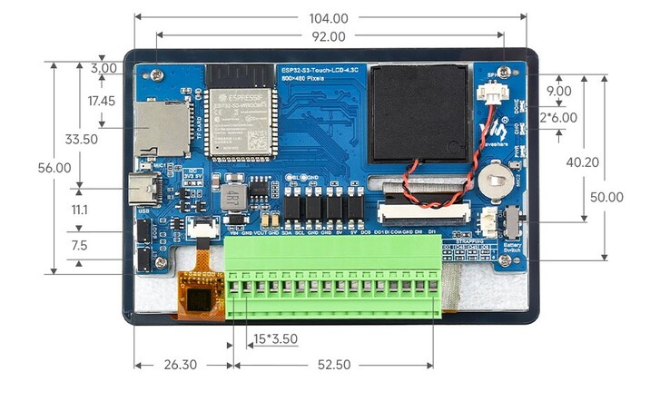 L'ESP32-S3 peut être connectée à d'autres appareils