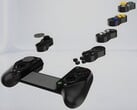 GameSir Hyperkin X5 Alteron modular mobile controller parts are shown (Image source : Overload PR with edits)