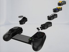 GameSir Hyperkin X5 Alteron modular mobile controller parts are shown (Image source : Overload PR with edits)