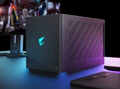 Gigabyte place une carte graphique de bureau GeForce RTX 5090 dans un boîtier eGPU avec Thunderbolt 5 (Image source : Gigabyte)