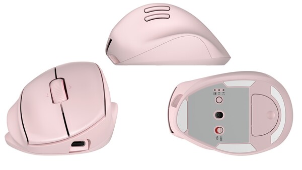La souris ergonomique HP Tilt 725M est compatible avec plusieurs systèmes d'exploitation. (Source de l'image : HP)