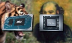 Le Tiger Lake Intel Core i5-11400H doit affronter le processeur Cezanne Zen 3 AMD Ryzen 5 5600H. (Image source : Intel/AMD/Pinterest/Wikimedia - édité)