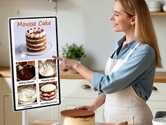 La tablette Nework MoveMate Hi Fi Android de 27 pouces est livrée avec un support roulant pratique et une batterie d'une autonomie de 8 heures. (Source de l'image : Nework)