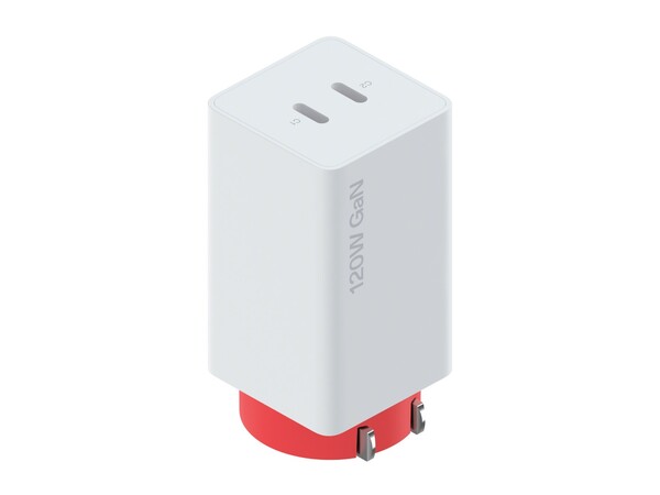 Le chargeur OnePlus 120W SuperVOOC Dual-Port GaN dispose de deux ports USB-C.