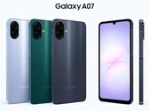Trois options de couleurs attendues pour le Galaxy A07. (Source de l'image : Sudhanshu Ambhore via X)