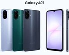 Trois options de couleurs attendues pour le Galaxy A07. (Source de l'image : Sudhanshu Ambhore via X)