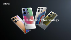 Infinix fait la démonstration de la technologie E-Color Shift. (Source : Infinix)