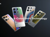 Infinix fait la démonstration de la technologie E-Color Shift. (Source : Infinix)