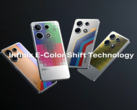 Infinix fait la démonstration de la technologie E-Color Shift. (Source : Infinix)