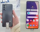 Un "Galaxy A82 " dans la nature. (Source : Weibo)