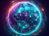 Le monde est accro à Internet (MS Bing/DALL-E 3)